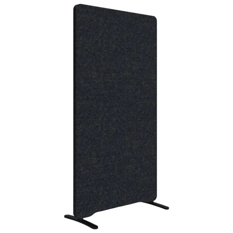 Lintex Edge golvskärm, mörkgrå - svart