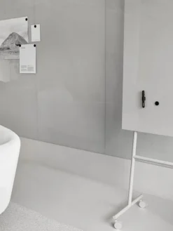 Lintex Mono Mobile glastavla, 70,7 x 196 cm, ljusgrå