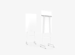 Lintex Mono Silk Mobile glastavla, 70,7 x 196 cm, vit