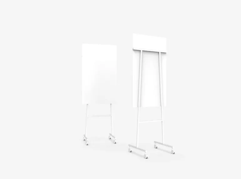 Lintex Mono Silk Mobile glastavla, 70,7 x 196 cm, vit