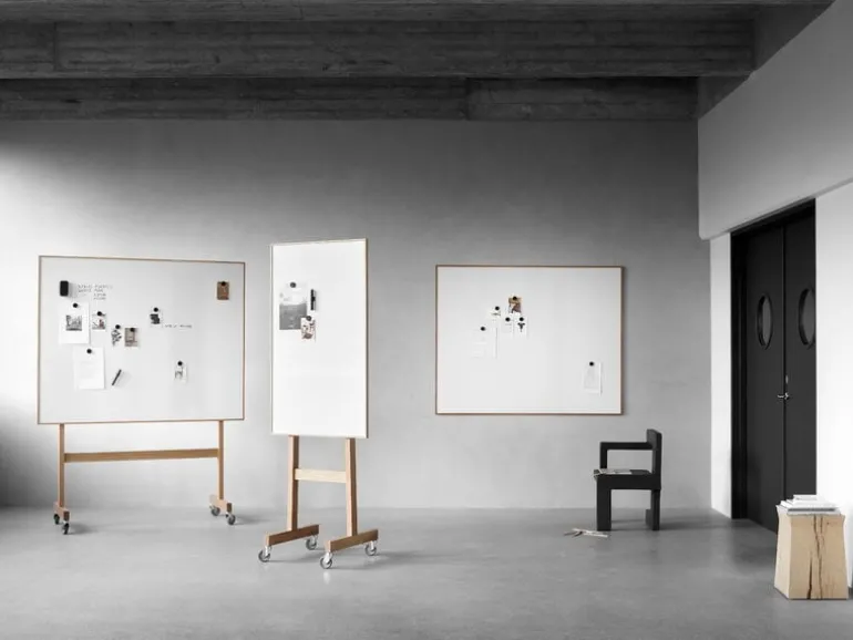 Lintex Wood Mobile whiteboardtavla, 150,8 x 196 cm, vit - ek