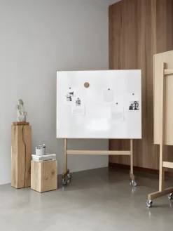 Lintex Wood Mobile whiteboardtavla, 150,8 x 196 cm, vit - ek