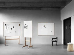 Lintex Wood Mobile whiteboardtavla, 70,8 x 196 cm, vit - ek