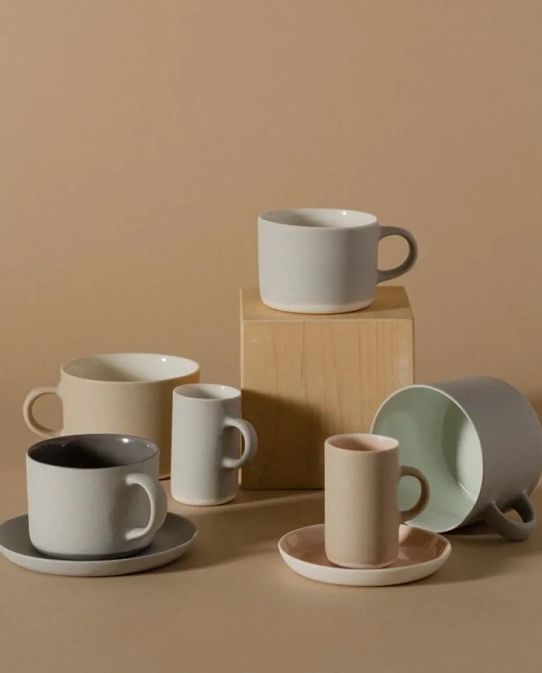 Lokal Helsinki Kahvi kopp, L, grå - ljusblå