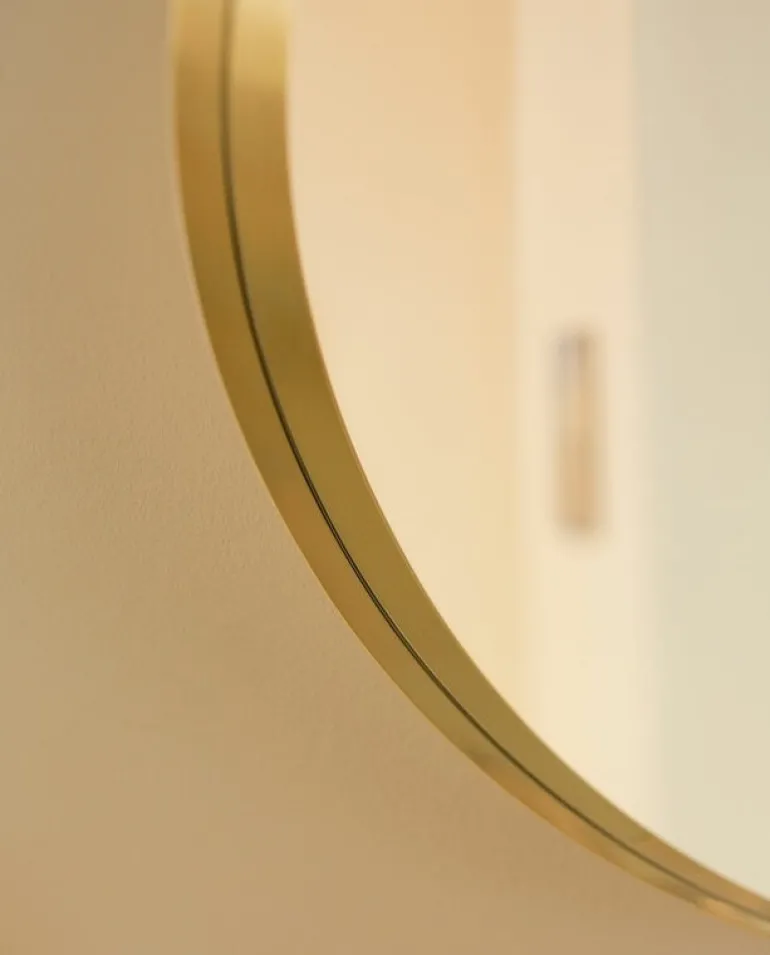 Lokal Helsinki Vino 60 spegel, mässing, utåtgående