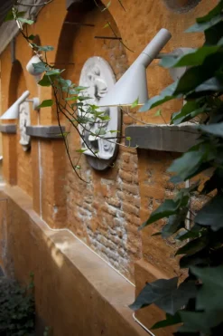 Louis Poulsen AJ 50 vägglampa för utomhusbruk, vit