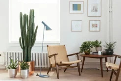 Louis Poulsen AJ golvlampa, mattblå