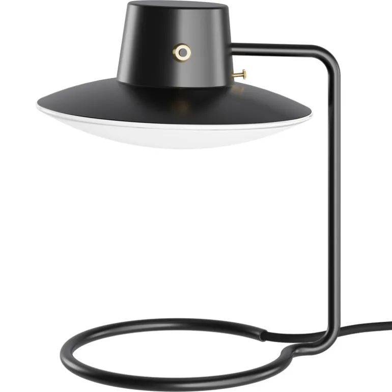 Louis Poulsen AJ Oxford bordslampa, 280 mm, svart - opalglas