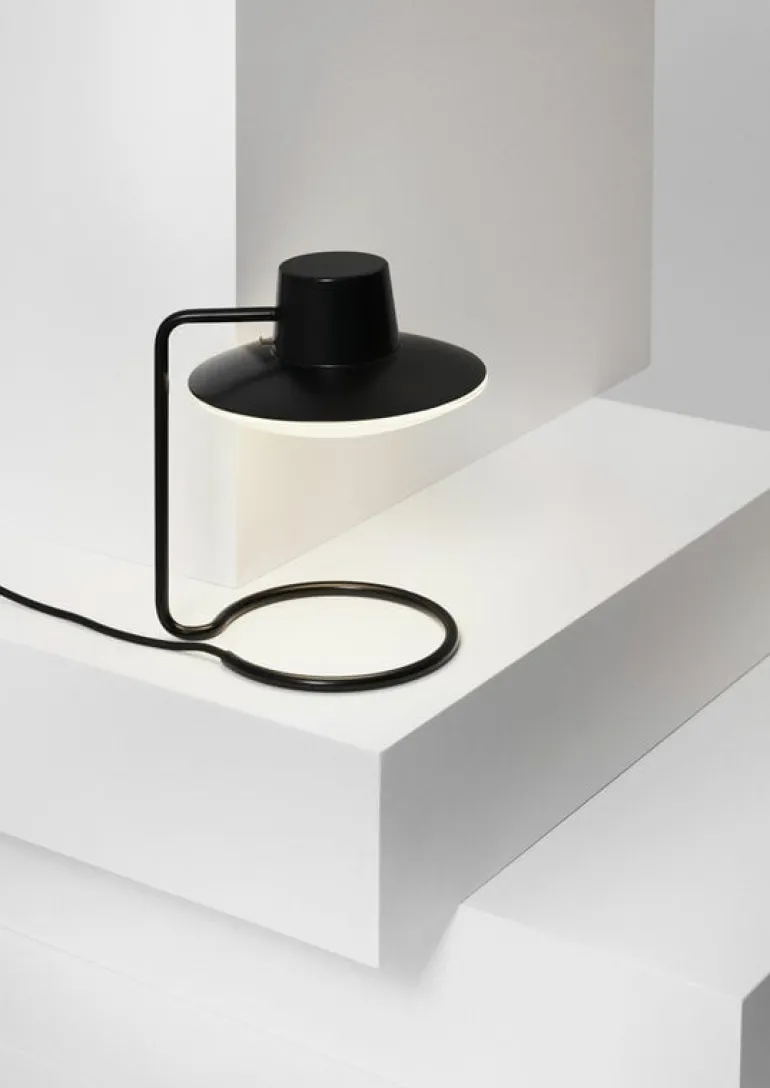 Louis Poulsen AJ Oxford bordslampa, 280 mm, svart - opalglas