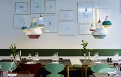 Louis Poulsen Cirque pendellampa, 38 cm, kopparfärgad ovandel