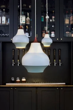 Louis Poulsen Cirque pendellampa, 38 cm, kopparfärgad ovandel