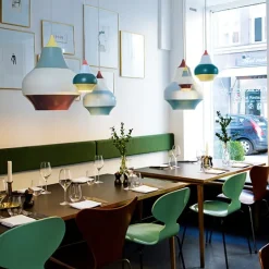 Louis Poulsen Cirque pendellampa, 38 cm, röd ovandel