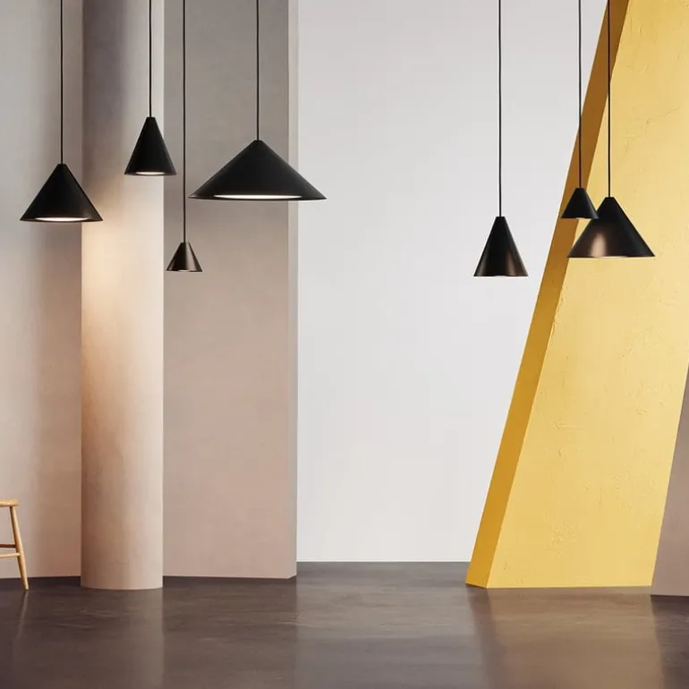 Louis Poulsen Keglen 175 pendellampa, svart