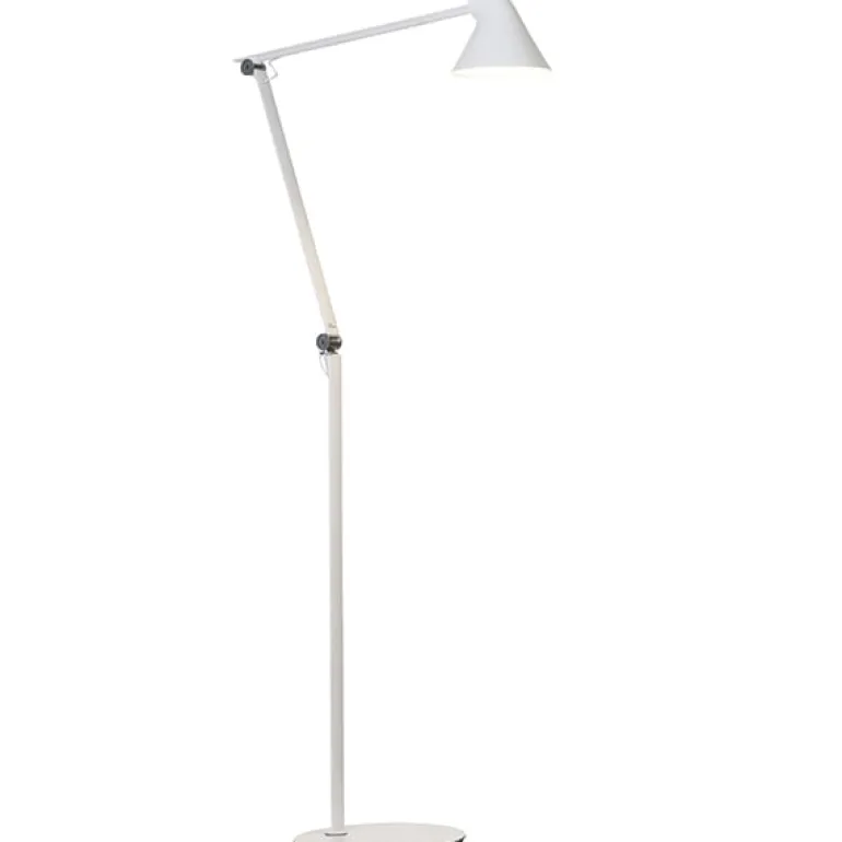 Louis Poulsen NJP golvlampa, vit