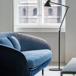 Louis Poulsen NJP golvlampa, vit