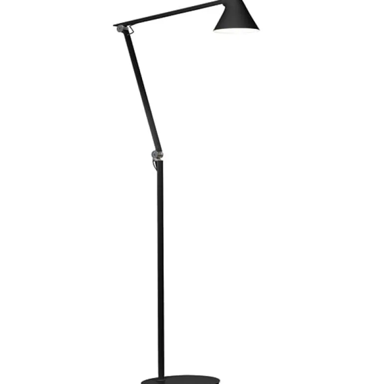 Louis Poulsen NJP golvlampa, svart
