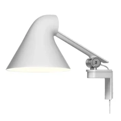 Louis Poulsen NJP vägglampa, kort arm, vit