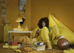 Louis Poulsen Panthella 160 Portable V3 bordslampa, gul