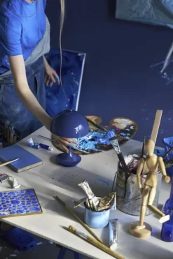 Louis Poulsen Panthella 160 Portable V3 bordslampa, indigoblå