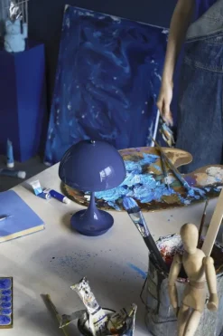 Louis Poulsen Panthella 160 Portable V3 bordslampa, indigoblå