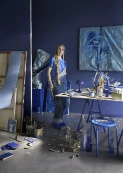 Louis Poulsen Panthella 160 Portable V3 bordslampa, indigoblå