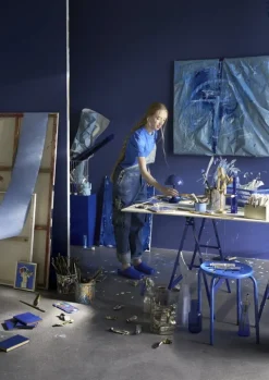 Louis Poulsen Panthella 160 Portable V3 bordslampa, indigoblå