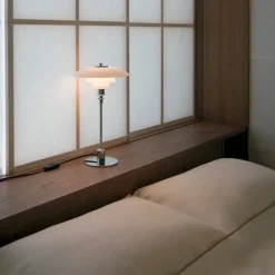 Louis Poulsen PH 3/2 bordslampa, krompläterad