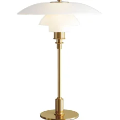 Louis Poulsen PH 3½-2½ bordslampa, metalliserad mässing