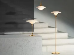 Louis Poulsen PH 3½-2½ bordslampa, metalliserad mässing