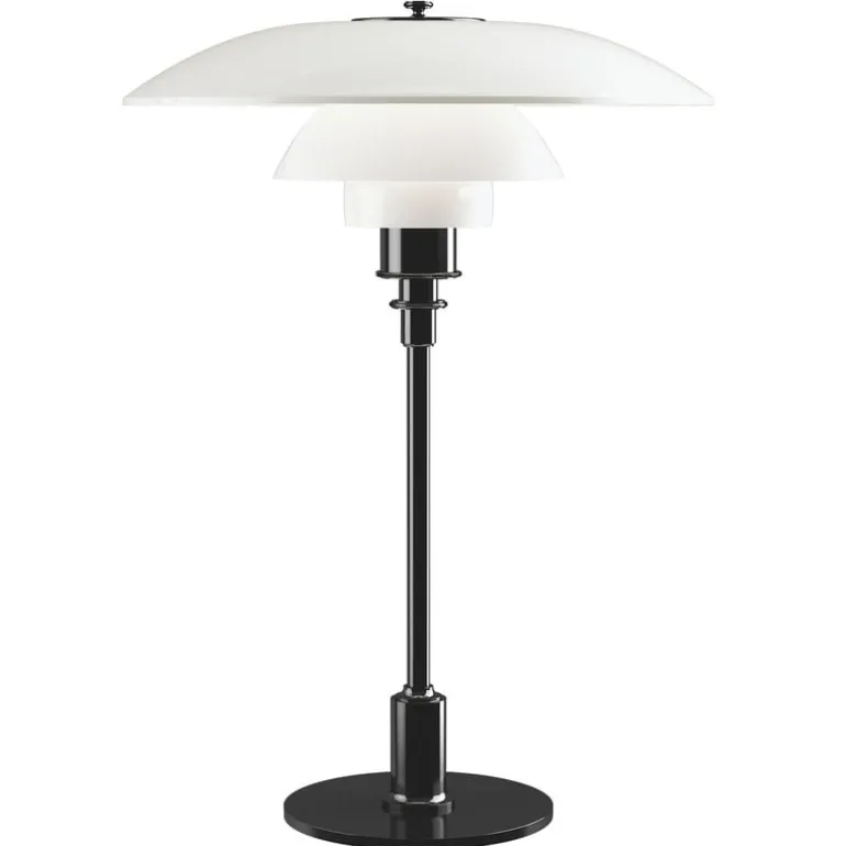 Louis Poulsen PH 3½–2½ bordslampa, metalliserad svart