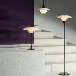 Louis Poulsen PH 3½–2½ bordslampa, metalliserad svart