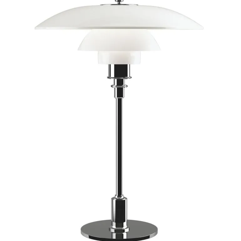 Louis Poulsen PH 3½–2½ bordslampa, förkromad