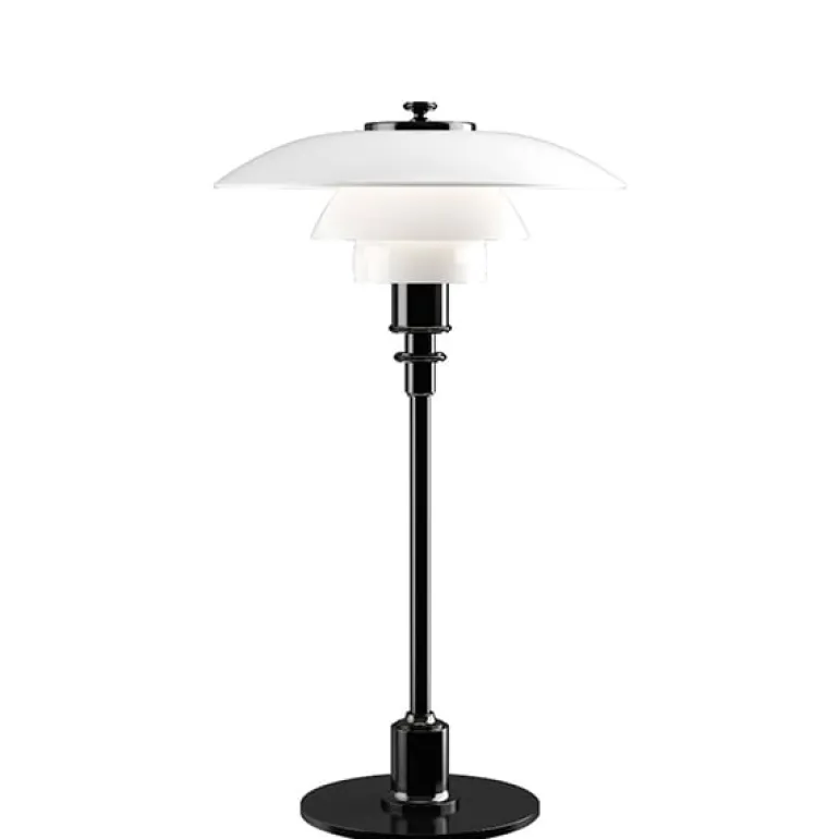 Louis Poulsen PH 2/1 bordslampa, metalliserad svart