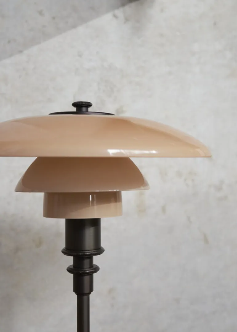 Louis Poulsen PH 2/1, bordslampa, Limited edition, dustig terrakotta