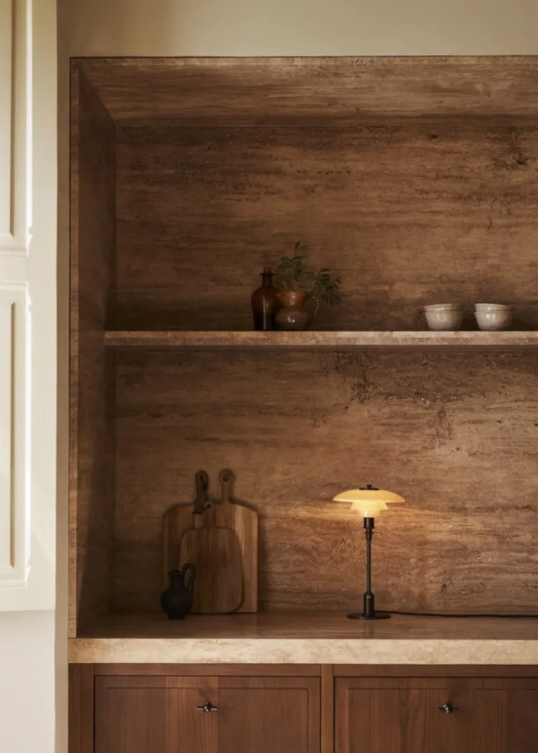 Louis Poulsen PH 2/1, bordslampa, Limited edition, dustig terrakotta