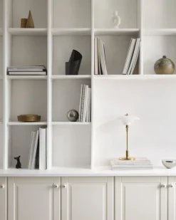 Louis Poulsen PH 2/1 bärbar bordslampa, metalliserad mässing