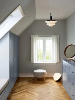 Louis Poulsen PH 3/3 hänglampa, svart - opalglas