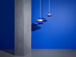 Louis Poulsen PH 5 Mini Monochrome pendellampa, blå