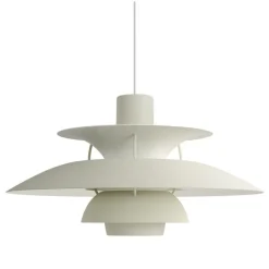 Louis Poulsen PH 5 Mini Monochrome, pendellampa, blekt blyerts