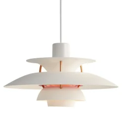 Louis Poulsen PH 5 Mini pendellampa, vit modern