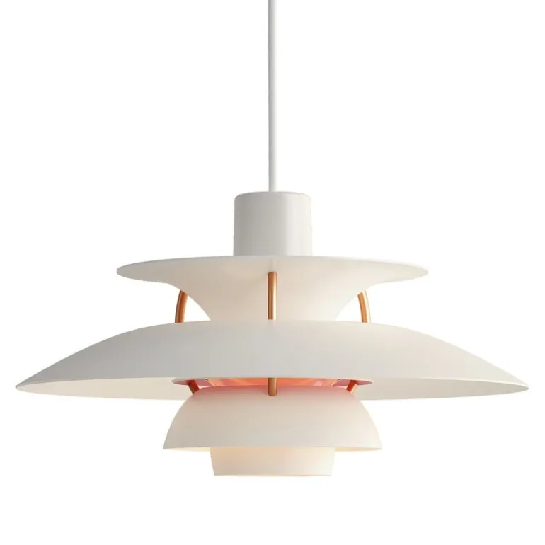 Louis Poulsen PH 5 Mini pendellampa, vit modern