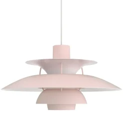 Louis Poulsen PH 5 Monochrome pendel, blekrosa