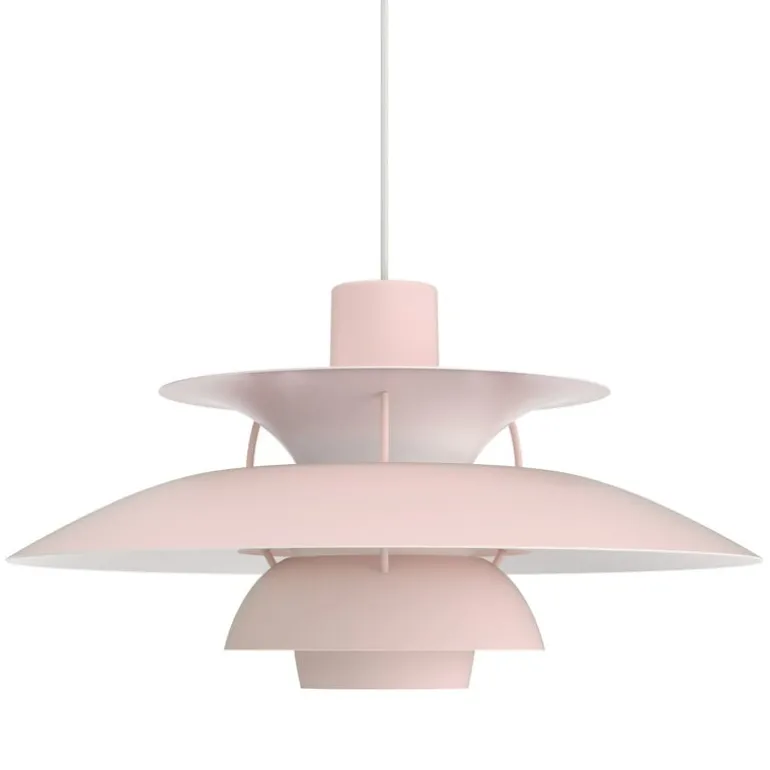 Louis Poulsen PH 5 Monochrome pendel, blekrosa