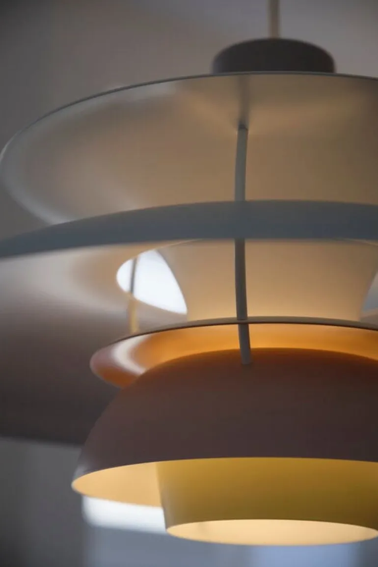 Louis Poulsen PH 5 Pastels taklampa, ostron - blå - ros