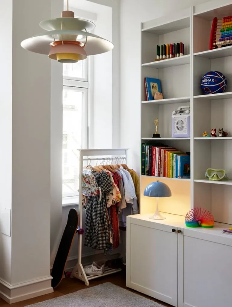 Louis Poulsen PH 5 Pastels taklampa, blå - rosa - persika