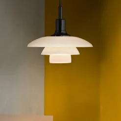 Louis Poulsen PH 3½–3 pendellampa, förkromad