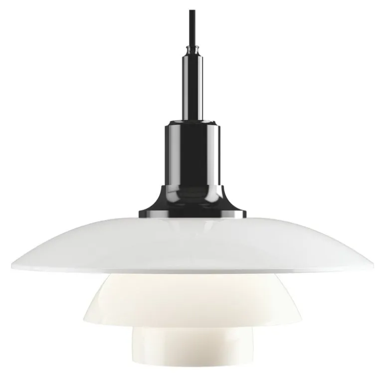 Louis Poulsen PH 3½–3 pendellampa, metalliserad svart