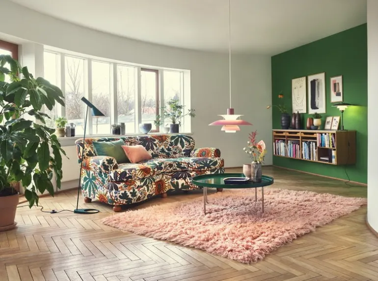 Louis Poulsen PH 5 pendellampa, rosa