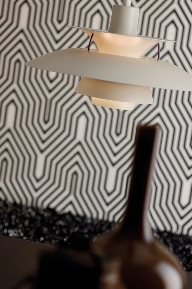 Louis Poulsen PH 5 pendellampa, klassisk vit