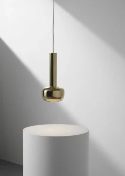 Louis Poulsen VL 56 pendellampa, polerad mässing